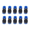 thumbnail image 1 of Miangastore Pneumatic Tool Connector Quick-connect Fittings Black 10Pcs 1.6x0.5In, 1 of 9