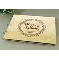 thumbnail image 3 of Handmade Custom Guest Book Rustic Wedding Wood Engraved Advice Book Photo Album Personalized Scrapbook, 3 of 6