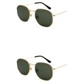 thumbnail image 2 of relayinert Fashionable Polarized Lens Small Square For Trendy Style Materials gold  blackish green 2Set, 2 of 6