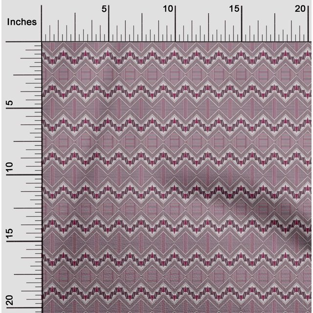 oneOone Viscose Jersey Fabric Chevron & Triangle Geometric Decor Fabric Printed BTY 60 Inch Wide