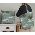 thumbnail image 5 of Soimoi Blue Rayon Fabric Animals & Pine Tree Print Fabric by Yard 56 Inch Wide, 5 of 5