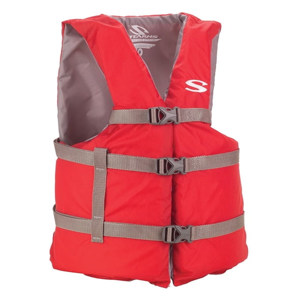 Gilet universel de nylon pour adultes de Stearns – Rouge