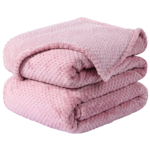 Unique Bargains Couverture de Lit en Molleton de Luxe en Maille Tissée