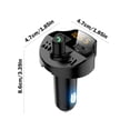 thumbnail image 3 of Danhjin Wireless Charging Bluetooth Transmitter for Car Bluetooth Car Adapter With Usb Charging Car Charger Mp3 Player Support Usb Disk Hands Calling, 3 of 9