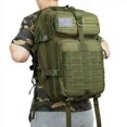 thumbnail image 2 of Sac à Dos Imperméable en Nylon 30 L/50 L, Sac Militaire d'Extérieur pour Randonnée, Pêche, Chasse, Camping et Randonnée, Noir (50 L), 2 of 6