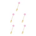 thumbnail image 1 of Transemion 1/2/3/5 Cartoon Adorable Restaurant Hotel Tableware Portable Washable Stainless Steel Stirring Mixing Dinnerware Cake Flatware Candy Fork Pink 5PCS, 1 of 6