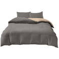 thumbnail image 2 of 4-Piece Washed Cotton Polyester Bedding Set for Dorm Beds | Soft & Breathable Full/Queen Size | Reversible Design with Modern Colors for Students & Kids Rooms, 2 of 6