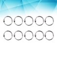 thumbnail image 3 of MasteelfCA 50pcs 20MM DIY Photo Album Loose-leaf Book Circle Key Ring Photo Album Buckle Snap Ring Binding Meatl Circle(Silver), 3 of 7