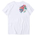 thumbnail image 5 of Pisexur Hauts de Printemps pour Femmes 2025, Hauts pour Femmes, Hauts de Sortie pour Femmes, Hauts pour Dames Mode Imprimé Manches Courtes Blouse Col Rond T-Shirt Drôle Vert Armée, 2TG, 5 of 5