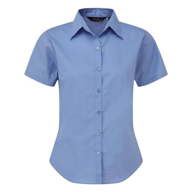 Premier Blouse en Popeline à Manches Courtes / Chemise de Travail Unie