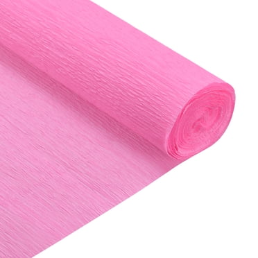 Unique Bargains Crepe Paper Roll Crepe Paper Decoration 7.5ft Long 20 Inch Wide, Hot Pink