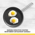 thumbnail image 2 of Starfrit The Rock 16cm (6") Non-Stick Egg Fry Pan, Durable Forged Aluminum, Oven Safe, Easy to Clean, Black, 2 of 10