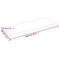 thumbnail image 4 of vidaXL Bathroom Countertop Light Brown 100x40x(2-4)cm Treated Solid Wood, 4 of 5