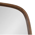 thumbnail image 3 of Kate and Laurel Prema Soft Round Rectangle Modern Wall Mirror, Walnut Brown, 20 x 30, Framed Round Rectangular Mango Wood Mirror for Minimal Home Decor, 3 of 9