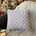 thumbnail image 4 of Embroidered Three-dimensional Leaf Throw Pillow Solid Color Soft Bedside Office Pillow Lumbar Pillow Cushion Cover Sofa Throw Pillow, 4 of 6
