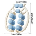 thumbnail image 3 of E-114 Blue Double Row Circular Leg Massage Roller For Cellulite Muscle Relaxation Performance Gear, 3 of 4