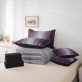 thumbnail image 4 of YST 7Pcs Purple and Grey Watercolor Comforter Set, Twin Size, Ombre Gradient, Modern Geometry, 4 of 4