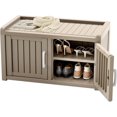 thumbnail image 1 of FICARTS Armoire à Chaussures Imperméable et Résistante aux UV avec Tablettes Ajustables et Double Porte, 1 of 6