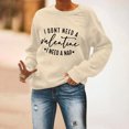 thumbnail image 4 of Meichang Sweat-Shirt pour Femmes, Chemise de la Saint-Valentin, Manches Longues, Cœur d'Amour, Imprimé Tendance, Col Rond, Décontracté, Printemps, 4 of 6