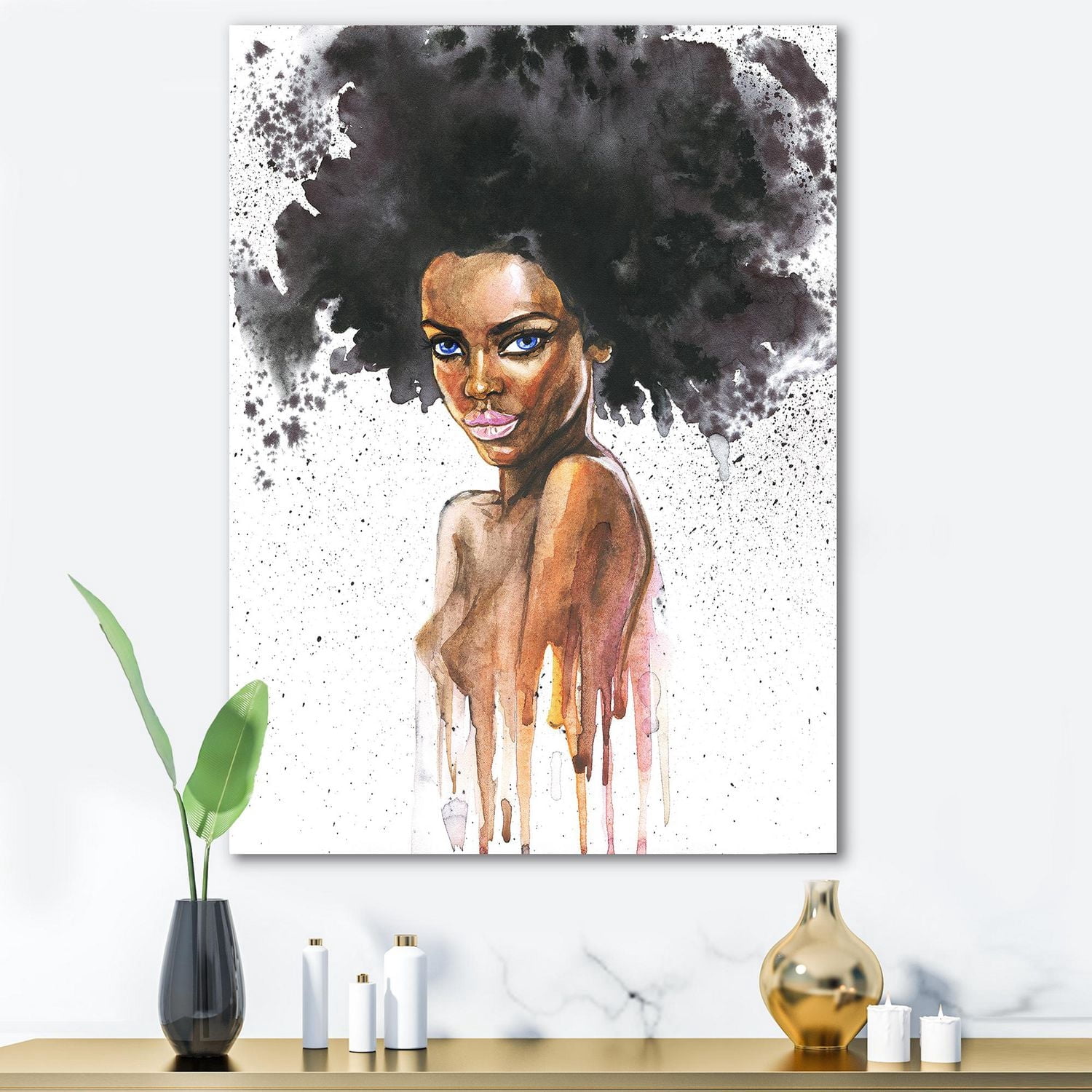 Designart Portrait de femme afro-américaine VII Art mural sur toile