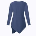 thumbnail image 3 of Long Sleeve Blouse Pregnancy Nursing Top, Maternity Ribbed Long Sleeve with Side Drawstring, Round Neck Blouse Long Sleeve Tops, 3 of 4