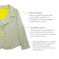 thumbnail image 3 of Kidsy Toddler Girls Polka Dots Blazer Jacket  – Notched Lapel, Two Button Closures, LIME DOT, 8, 3 of 11