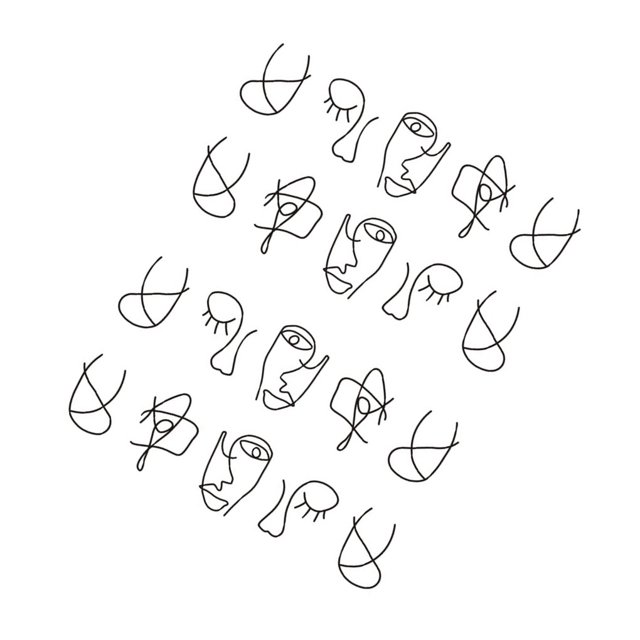 destyer Cartoon Animal Line Drawing Nail Stickers DIY Fake Full Nail Tip Decals Beauty Art Tools