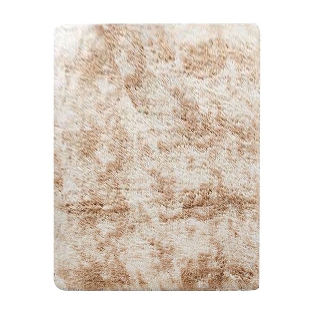 TopLLC Solid Color Plush Carpet Thickened Silk Wool Living Room Carpet Bedroom Carpet In Stock