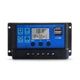 thumbnail image 1 of Yeacher Contrôleur de Charge Solaire 30A, Panneau Solaire Amélioré avec Port USB, Régulateur Intelligent de Pile de Panneau Solaire, Contrôleur de Lampadaire à Écran LCD Multifonction et Ajustable, 1 of 7
