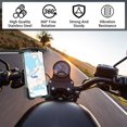 thumbnail image 2 of Motorcycle Phone Mount 360° Rotatable Bike Phone Holder Handlebar Cell Phone Cradle for 4-7 Inch Cellphones, 2 of 9