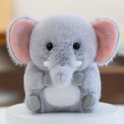 Todaioua Cute Elephant Stuffed Animal Plush, 5.9 Inch Small Frog Plush Toy for Car Dashboard, Office Desk & Home Decor, Soft Plush Gift, Claw Machine Prize