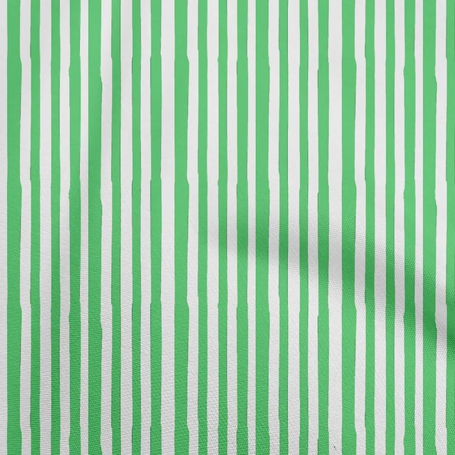 oneOone Popeline de Coton Vert Mer Tissu à Rayures Matière de Robe Tissu Imprimé Tissu au Mètre 42 Pouces de Large