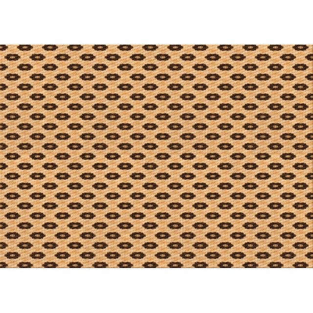 Ahgly Company Machine Washable Indoor Rectangle Transitional Yellow Orange Area Rugs, 7' x 10'