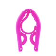 thumbnail image 2 of Portable Folding Plastic Clothing Coat Hanger Rack; Multifunctional Multifunctional Travel Foldable Hanger Children Clothes Drying Rack, 2 of 3