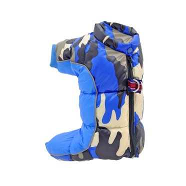 MesaSe Manteau Matelassé en Coton Camouflage pour Chien, Veste Anti-Froid, Chandail Chaud pour L'Hiver, Petits et Moyens Chiens, Manteau pour Chiot L