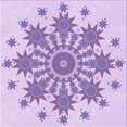 thumbnail image 1 of Ahgly Tapis d'Intérieur Lavable en Machine Carré Transitionnel Fleur Rose, 7 Pieds Carré, 1 of 7