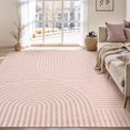 thumbnail image 1 of Boho Area Rug x Machine Washable Rugs for Living Room Non Slip Soft Carpet Geometric Jacquard Textu Carpet for Bedroom Dining Room Nursery Office Living Room Rug -, 1 of 7