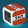 thumbnail image 1 of Minecraft Alarm Clock with LED Light Game Action Toy Home Decor Specification:001, 1 of 8