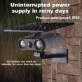 thumbnail image 4 of Solar Lights,Outdoor Motion Sensor Solar Dummy Fake Camera Lamp Solar Security Lights 3 Modes ,High Bright, 4 of 7