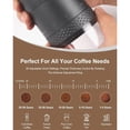 thumbnail image 4 of Oleegame Moulin à Café Conique Électrique Portable 2 Pcs Rechargeable Petit Moulin avec 38 Réglages de Mouture Réglables Broyeur de Voyage Compact Sans Fil pour Infusion à Froid Pour Over Français, 4 of 9