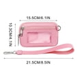 thumbnail image 2 of Boovnll Home Storage, Transparent Pvc Card Wrist Bag Portable Bank Card Coin Storage Bag, Storage, Storage and Organization, Organization and Storage, 2 of 5