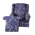 thumbnail image 1 of Stretch Wingback Chair Cover Washable Single Sofa Seat Cover for Bedroom Wedding, 1 of 8