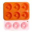 thumbnail image 1 of TIMIFIS Silicone Mold 2Pc Donut Baking Pan Non-Stick Dishwasher Decoration Tools Kitchen Gadgets, 1 of 2
