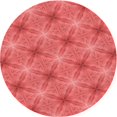 thumbnail image 1 of Ahgly Company Tapis d'Intérieur Ronds Transitionnels Rouges Lavables à la Machine, 5 Pieds Rond, 1 of 7
