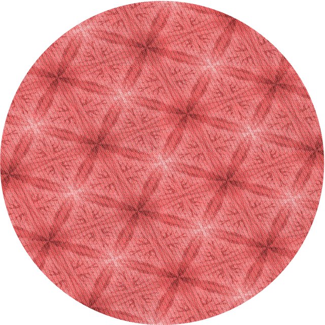 Ahgly Company Tapis d'Intérieur Ronds Transitionnels Rouges Lavables à la Machine, 5 Pieds Rond
