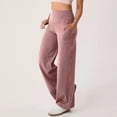 thumbnail image 2 of cfhntfmh Joggers pour Femmes à Cordon Taille Haute Extensibles Bas Resserré Pantalons avec Poches pour Entraînement Course, 2 of 7
