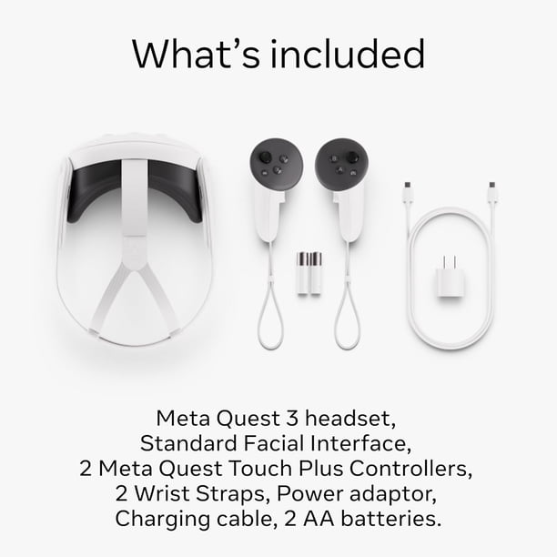 Meta Quest 3 VR Headset 512GB All-in-One, Mixed Reality, Wireless