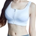 thumbnail image 1 of AherBiu Sports Bras for Women High Support Zipper Front Closure Wireless Push up Workout Bra Tops, 1 of 7