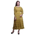thumbnail image 1 of Bimba Ikat Robe Maxi à Volants Longue en Coton pour Femmes, Bohème Renaissance à Smocks - Petit, 1 of 5