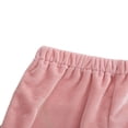 thumbnail image 3 of Baby Girl Kids Bell Bottom Flare Pants Velvet Ruffle Leggings, 3 of 5